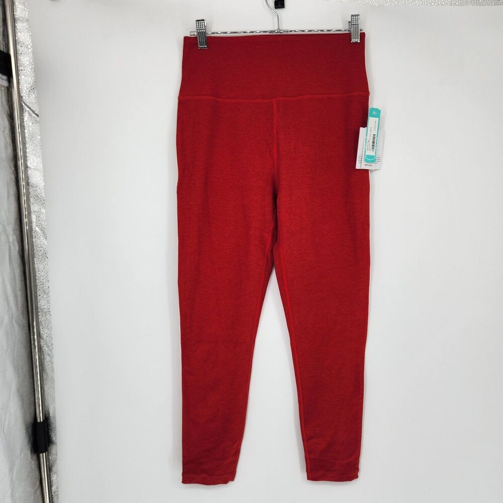 Beyond Yoga Red Large Spacedye Ready Midi Leggings NWT